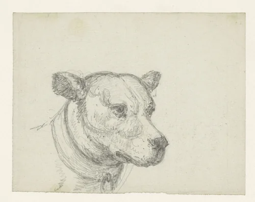 Hondenkop by Georges Michel, drawing, 1773-1843