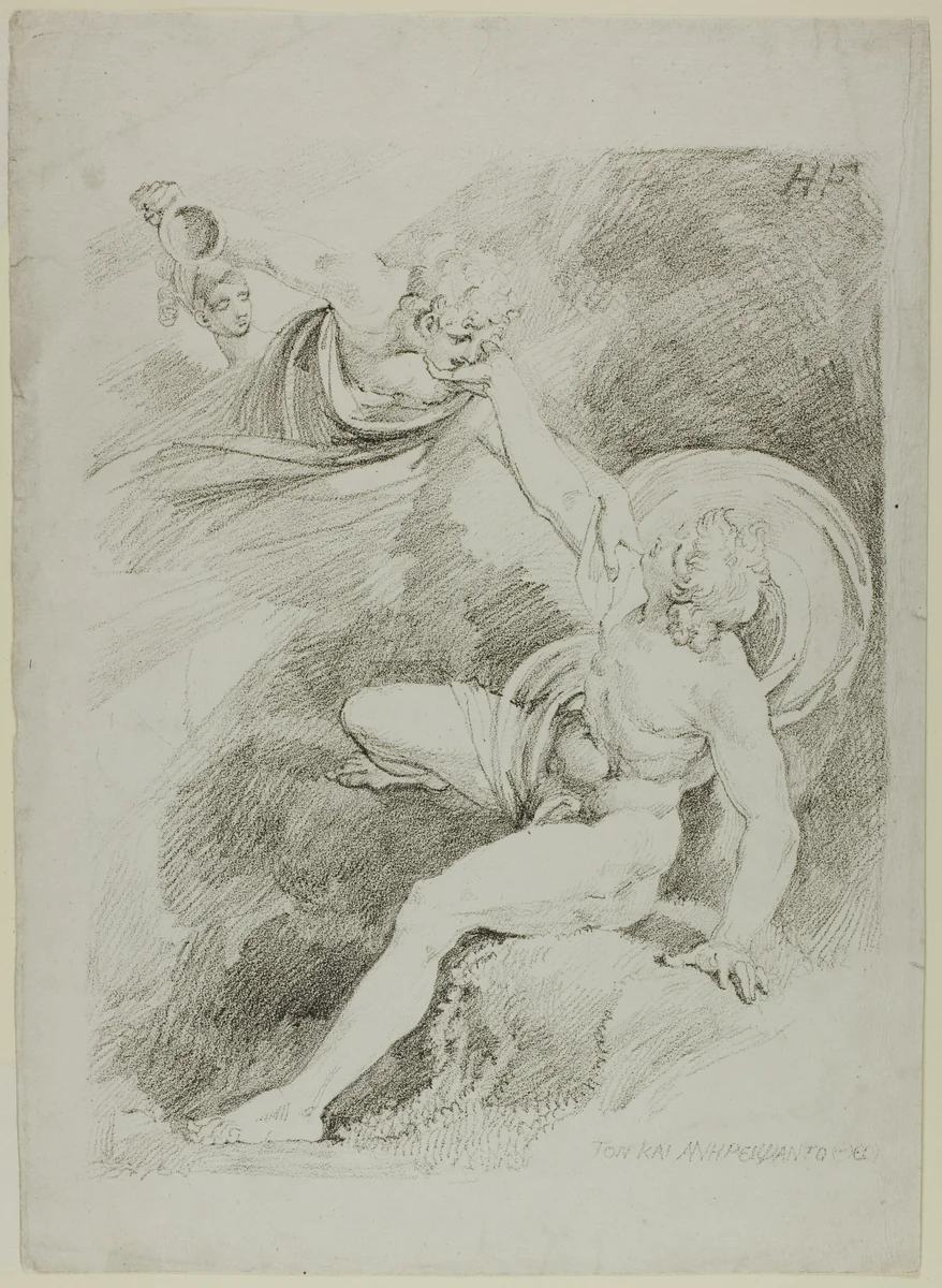 Heavenly Ganymede, from Specimens of Polyautography by Henry Fuseli, print, 1804