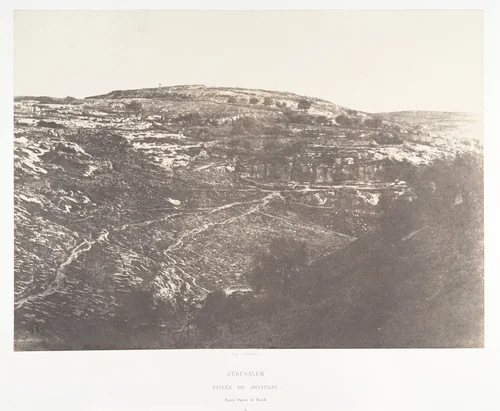 Jérusalem, Vallée de Josaphat, Face Ouest et Nord, 2 by Auguste Salzmann, photograph, 1854-1859