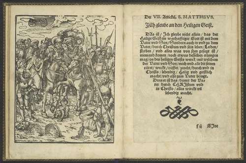 The Apostles' Creed (Das Symbolum der Heiligen Aposteln) by Lucas Cranach the Elder, print, 1548