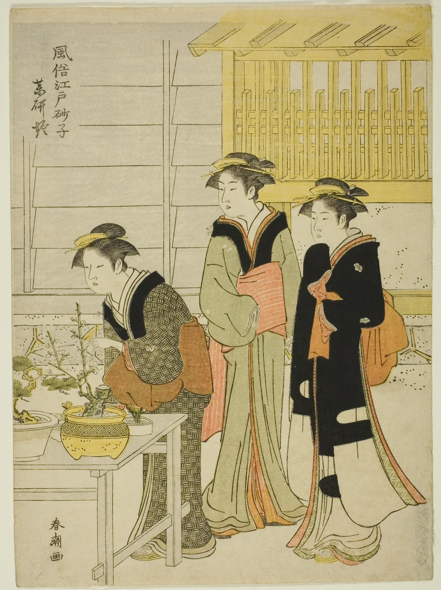Yagenbori, from the series "Fashionable Sands of Edo (Fuzoku Edo sunago)" by Katsukawa Shuncho, print, 1775-1806