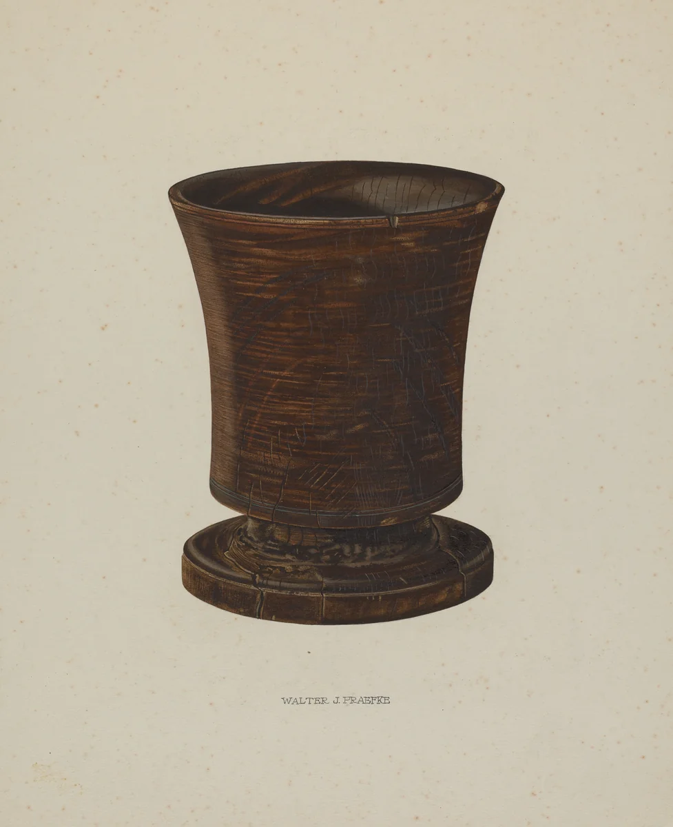 Mortar by Walter Praefke, index of american design, 1940