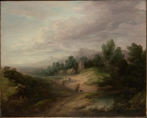 Wooded Upland Landscape by Thomas Gainsborough, painting, 1783