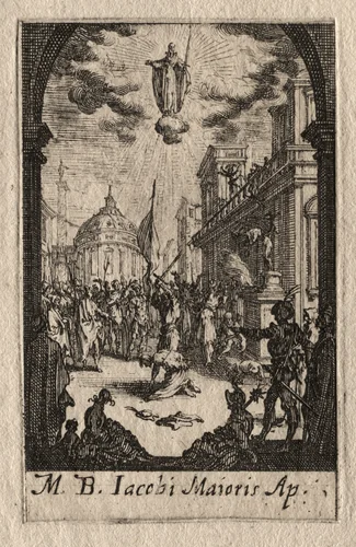 The Martyrdom of the Apostles: St. James the Greater by Jacques Callot, print, 1627-1637