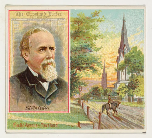 Edwin Cowles, The Cleveland Leader, from the American Editors series (N35) for Allen & Ginter Cigarettes by Allen & Ginter, print, 1887