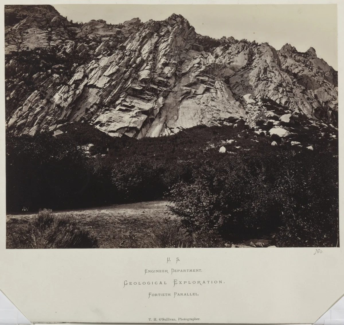 East Humboldt Mountains, Utah by Timothy O'Sullivan, photograph, 1868