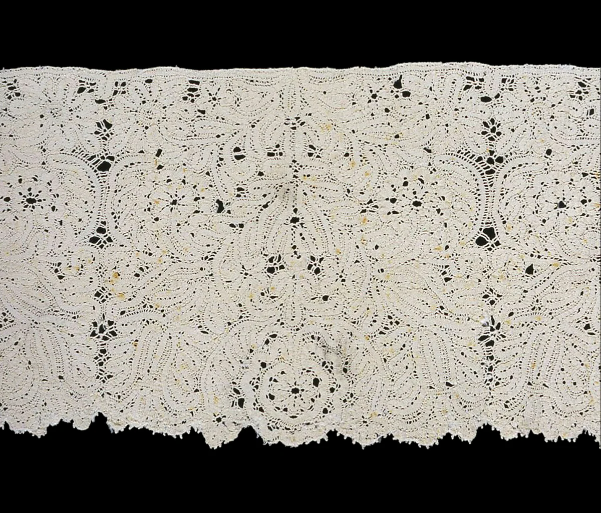 Border by Italy, textile, 1675-1725