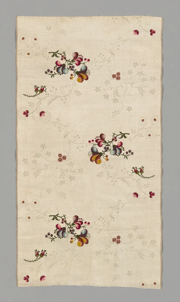 Panel by England, Spitalfields, textile, 1742-1765