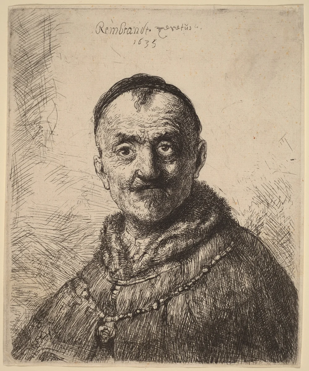 The First Oriental Head by Rembrandt van Rijn, print, 1635