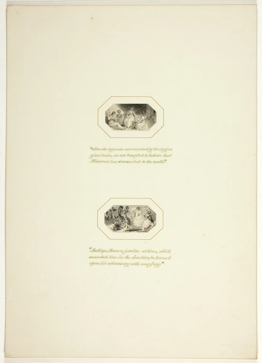 Study for a plate from Telemachus by Thomas Stothard, drawing, 1793-1803