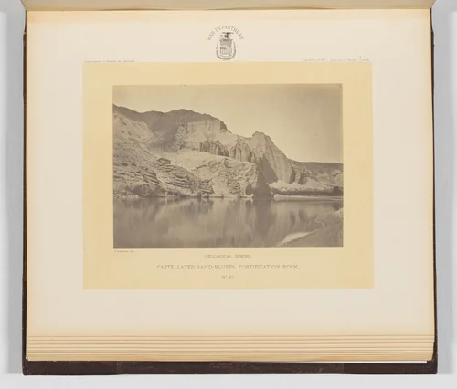 Castellated Sand-Bluffs, Fortification Rock by Timothy O'Sullivan, photograph, 1871