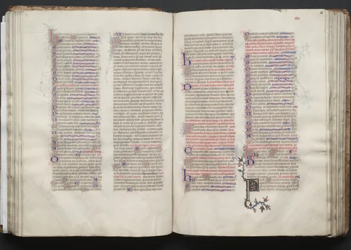 The Gotha Missal: Fol. 55v, Text by Master of the Boqueteaux, book, 1370-1380