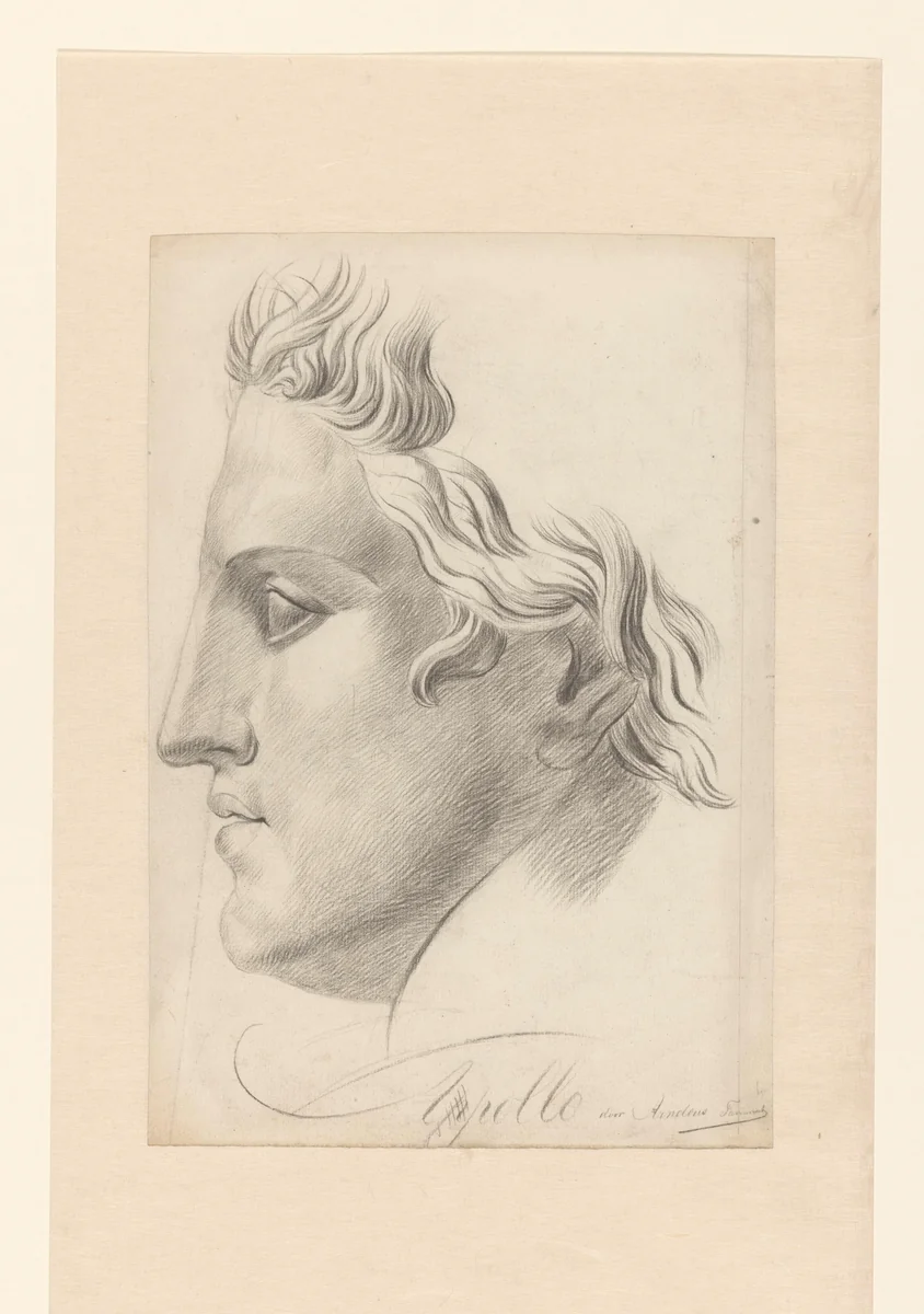 Academiestudie: Apollo by Arnoldus Dirk Felix Tavenraat, drawing, 1856-1899