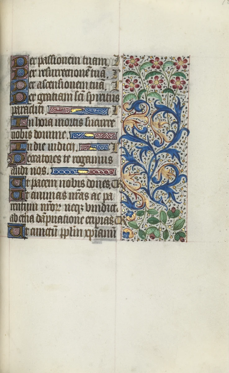 Book of Hours (Use of Rouen): fol. 95r by Master of the Geneva Latini, book, 1465-1475