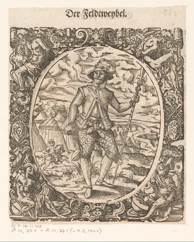 Koerier by Jost Amman, print, 1573
