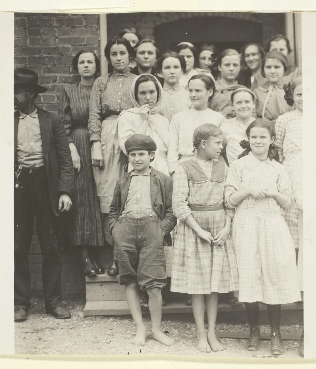All are Workers in Walker County Hosiery Mills, Lafayette, Georgia by Lewis Wickes Hine, photograph, 1913