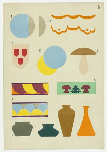 Gift 13: Paper Cutting (Kindergarten material based on the educational theories of Friedrich Froebel) by Hans Kappler, design, 1920