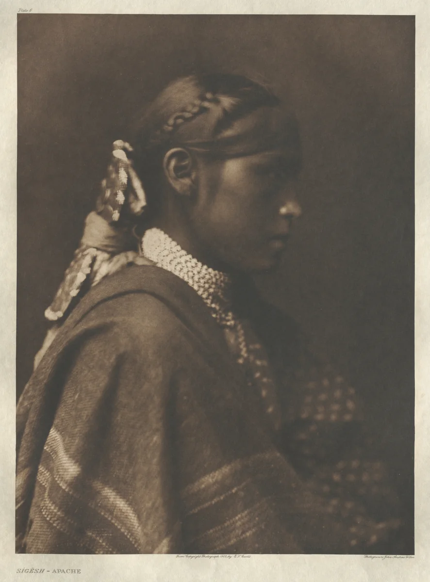Portfolio I, Plate 6: Sígesh-Apache by Edward Curtis, other, 1903