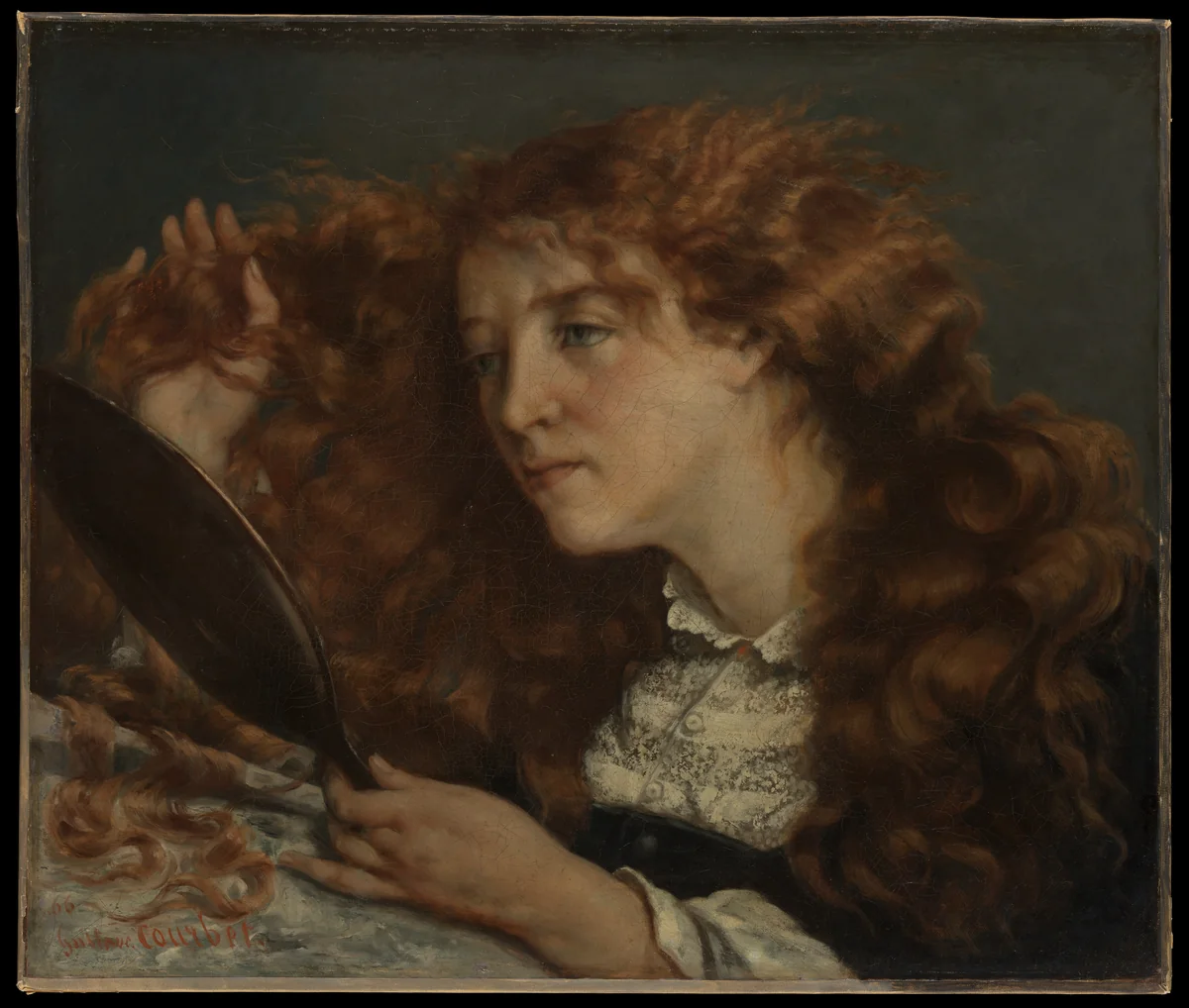 Jo, La Belle Irlandaise by Gustave Courbet, painting, 1865-1866
