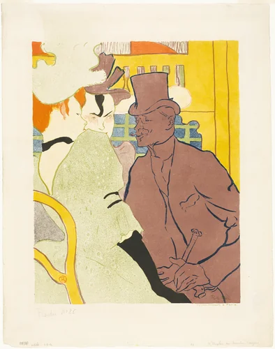 The Englishman at the Moulin Rouge by Henri de Toulouse-Lautrec, print, 1892