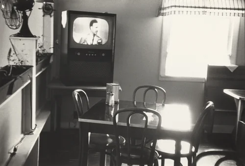 Restaurant—U.S. 1 leaving Columbia, South Carolina by Robert Frank, photograph, 1955