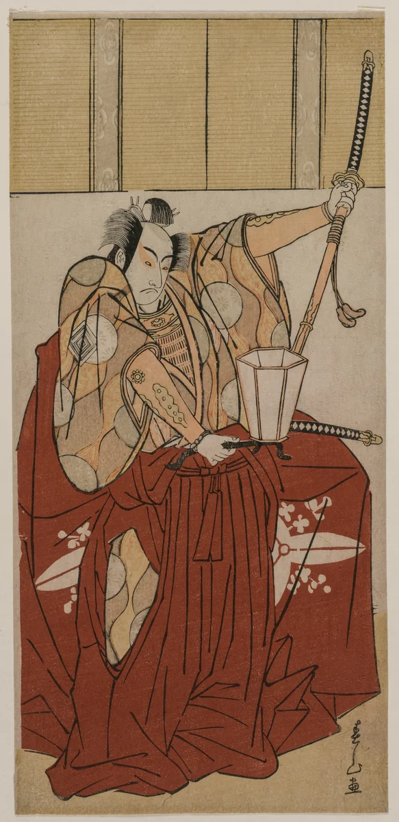 Ichikawa Monnosuke II as Urabe no Suetake by Katsukawa Shunzan, print, 1781
