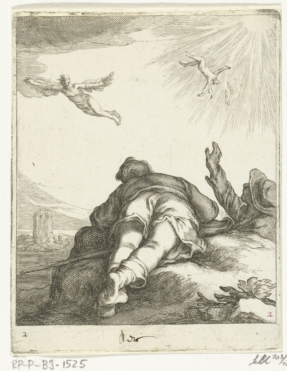 Lucht by Frederick Bloemaert, print, 1632-1670