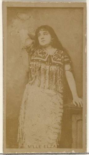 M'lle Elza, from the Actors and Actresses series (N145-8) issued by Duke Sons & Co. to promote Duke Cigarettes by W. Duke, Sons & Co., photograph, 1890-1895