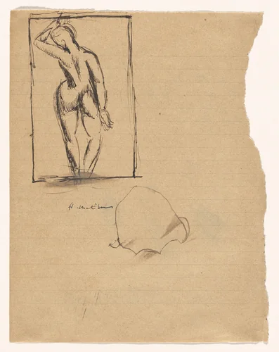 Study for The Back (II) by Henri Matisse, drawing, 1913