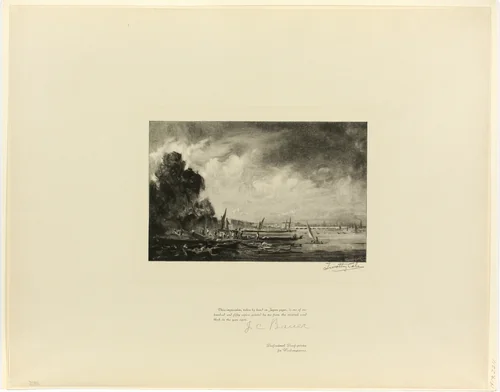 Waterloo Bridge (a sketch), from Old English Masters by Timothy Cole, print, 1900