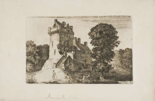 Newark Castle by John Clerk, print, 1748-1812