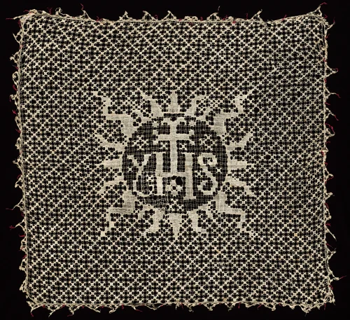 Chalice Veil with Monogram of Christ by Unknown, textile, 1500-1599