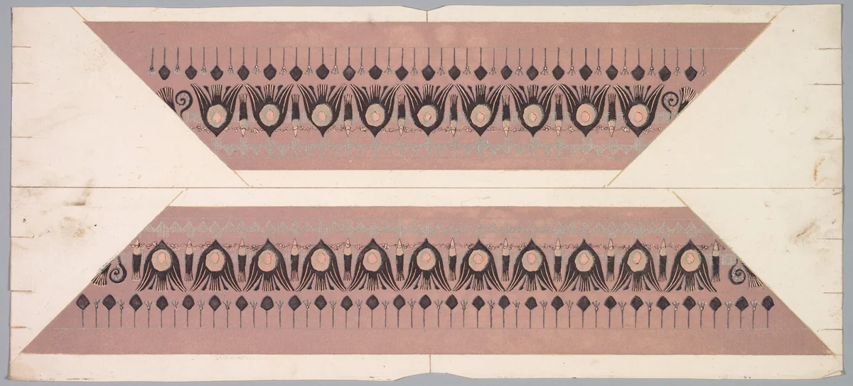 Embers Glow: Lotus Pattern Frame by Theodore Roussel, print, 1890-1897