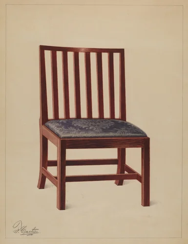Side Chair by Ferdinand Cartier, index of american design, 1937
