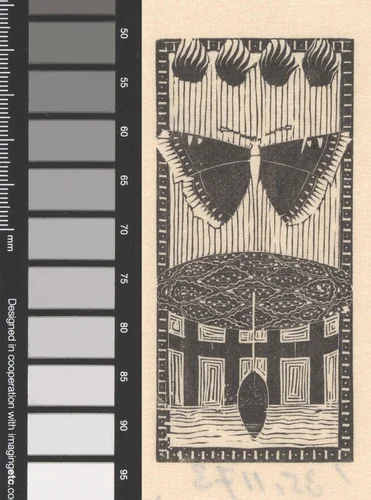 Vlinder en vlammen by Mathieu Lauweriks, print, 1895