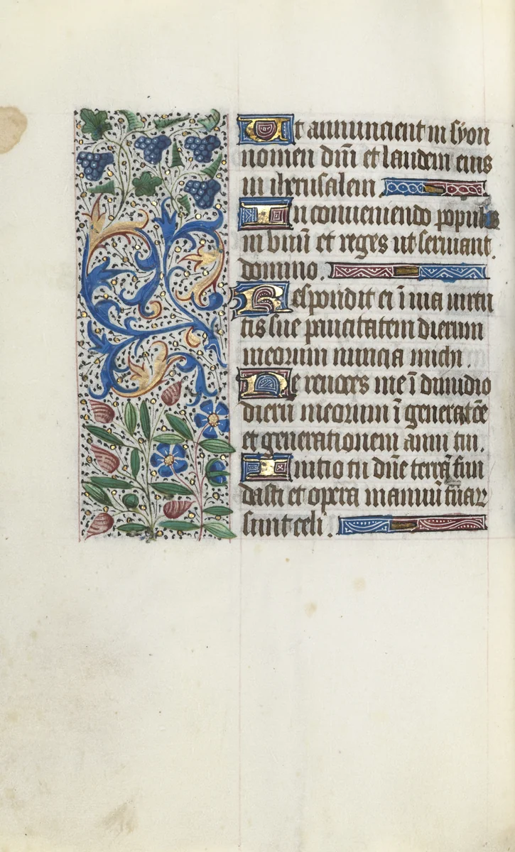 Book of Hours (Use of Rouen): fol. 89v by Master of the Geneva Latini, book, 1465-1475