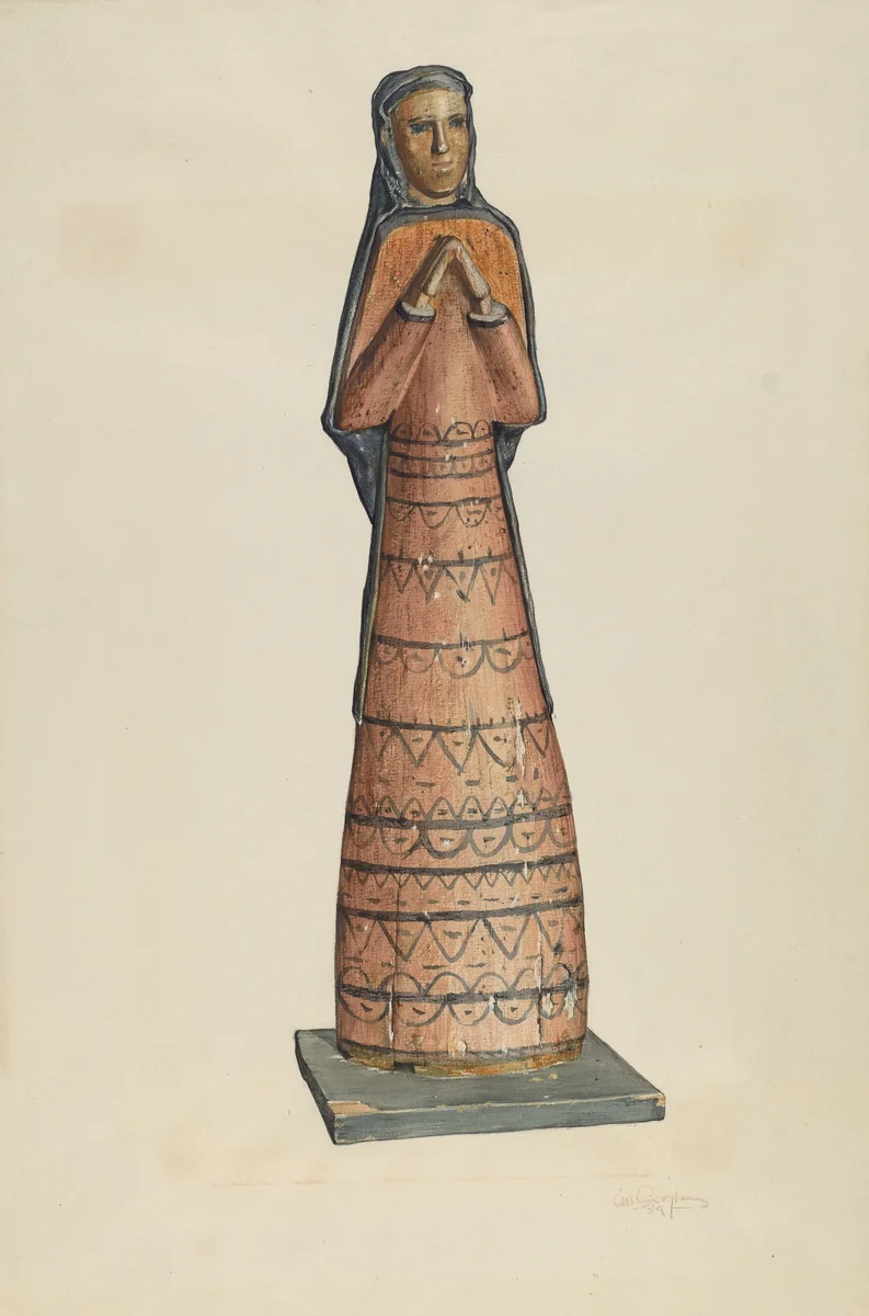 Bulto-"Madonna" by Carl O'Bergh, index of american design, 1939