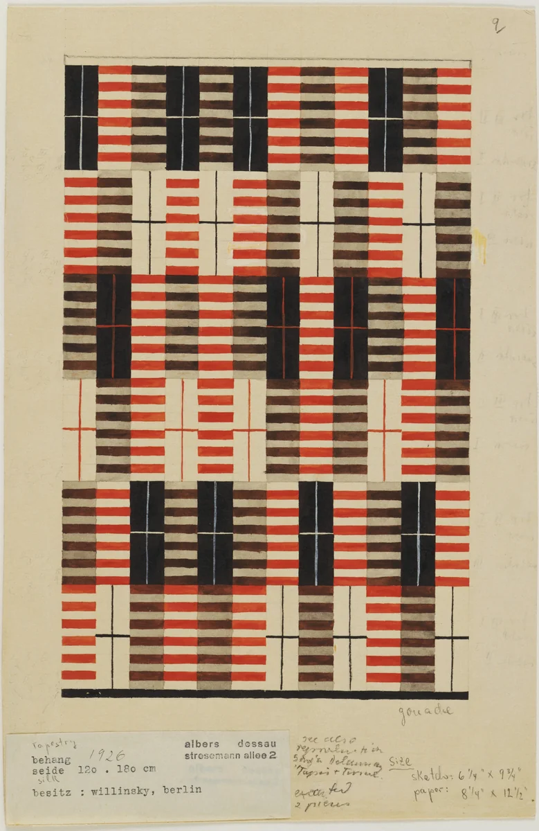 Design for Wall Hanging by Anni Albers, design, 1926