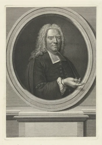 Portret van Johan Gosewijn Eberhard Alstein by Philippus Endlich, print, 1731-1748