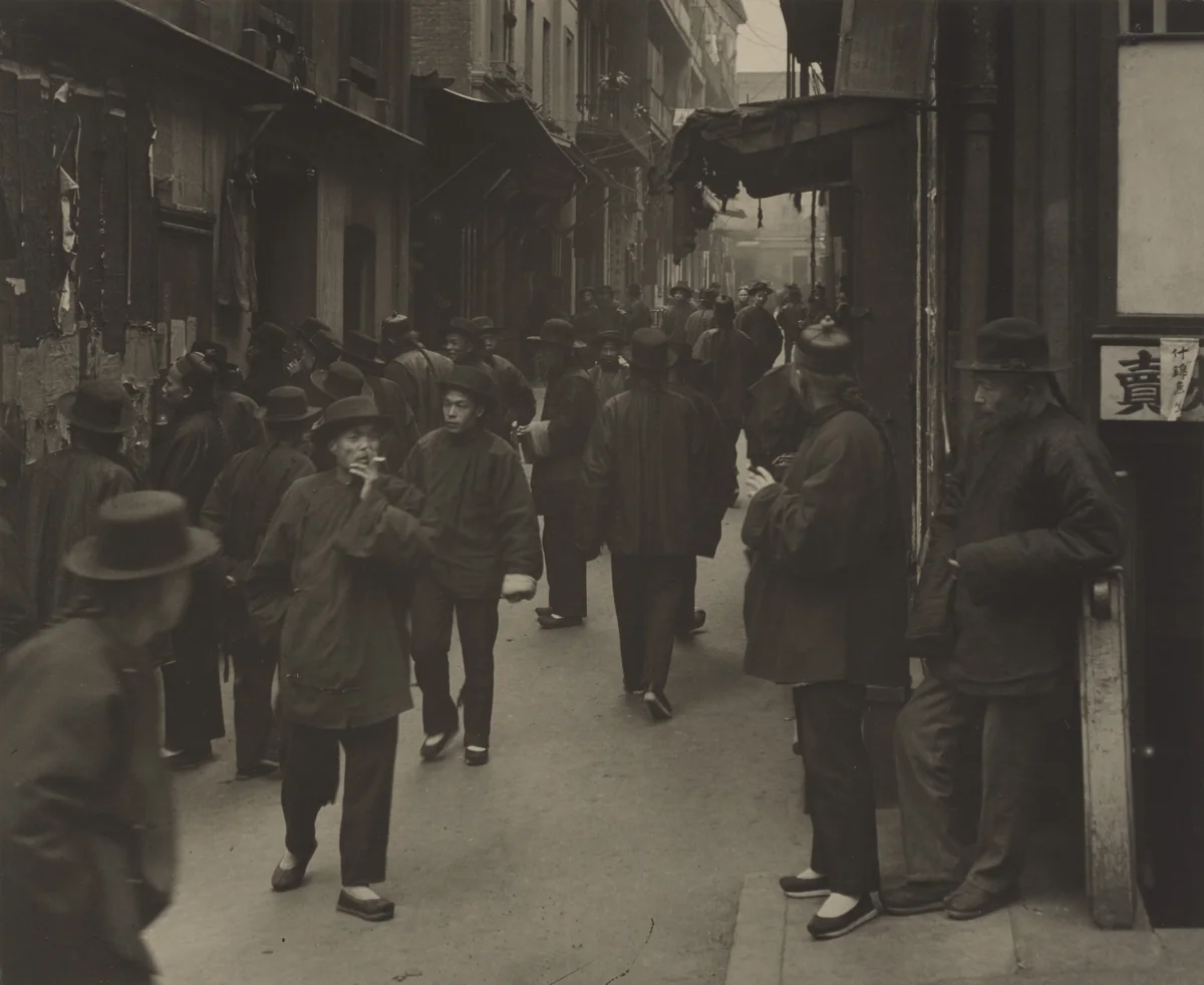 The Street of the Gamblers by Arnold Genthe, photograph, 1896