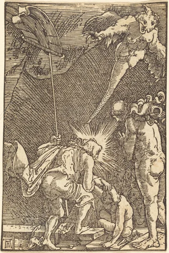 Christ Descending into Hell by Albrecht Altdorfer, print, 1513
