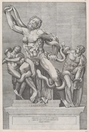 Laocoon, from "Speculum Romanae Magnificentiae" by Nicolas Beatrizet, print, 1515-1566
