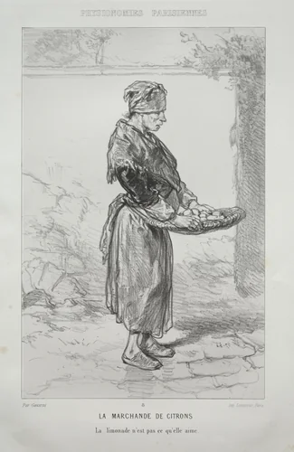 La Marchande de Citrons by Paul Gavarni, print, 1824-1866