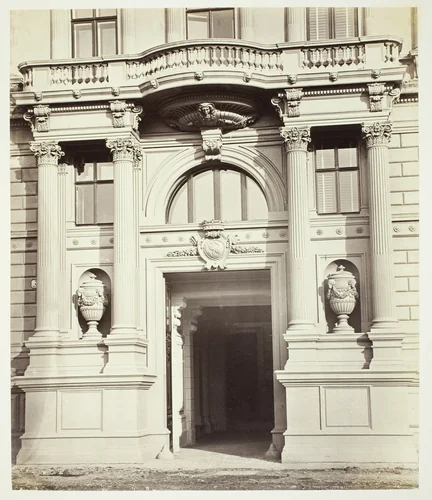 Albrechtsgasse No. 3, Portal am Wohnhause des Friedrich Ritter von Schey by Artist Unknown, photograph, 1860-1869