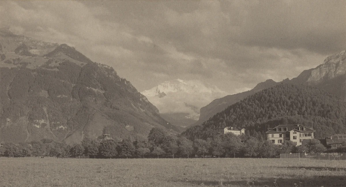 From the Höheweg, Interlaken by Alfred Stieglitz, photograph, 1894