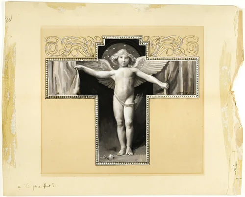 Shut from the Busy World of More Incredulous by Will Hicock Low, drawing, 1885