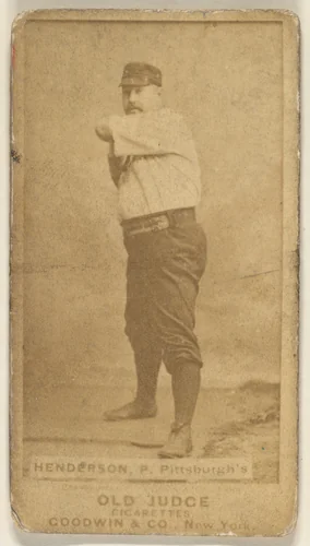 James Harding "Hardie" Henderson, Pitcher, Pittsburgh, from the Old Judge series (N172) for Old Judge Cigarettes by Goodwin & Company, photograph, 1888