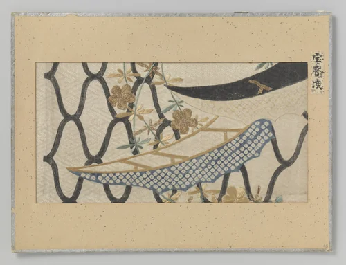 Fragment textiel by anonymous, textile, 1751-1764