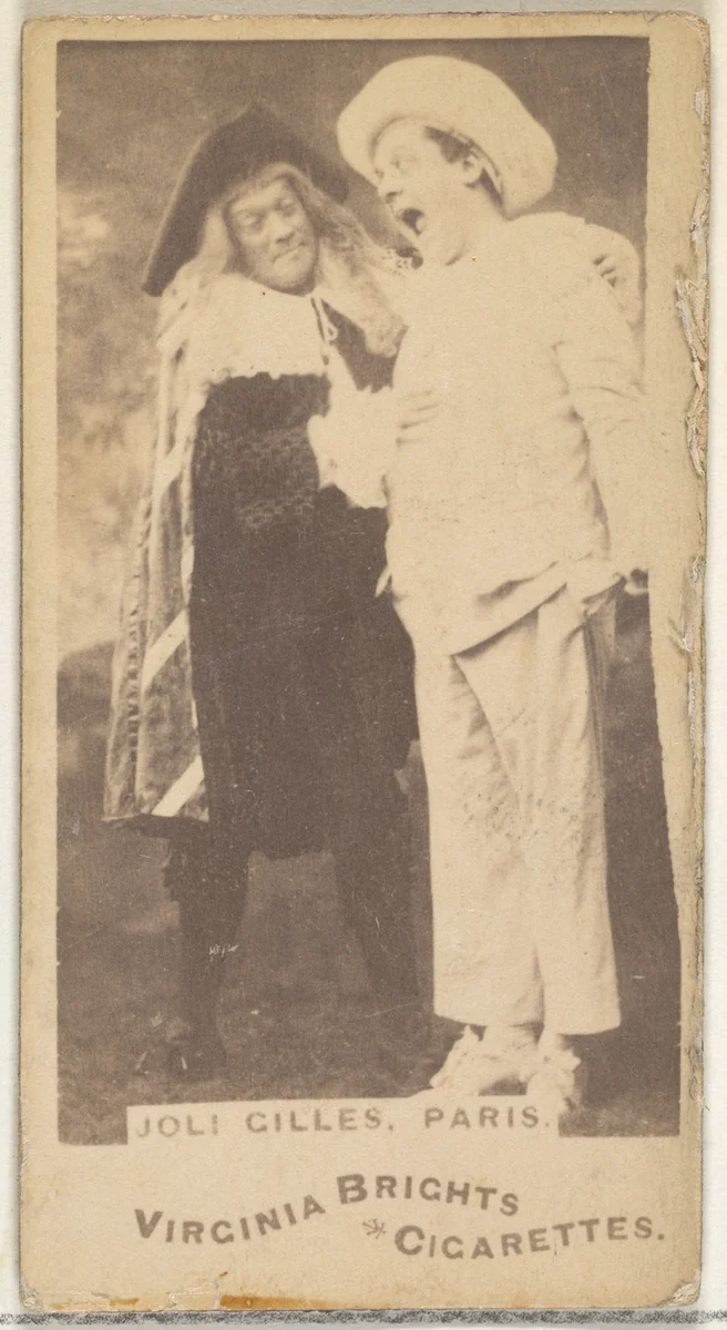 Joli Gilles, Paris, from the Actors and Actresses series (N45, Type 1) for Virginia Brights Cigarettes by Allen & Ginter, photograph, 1885-1891