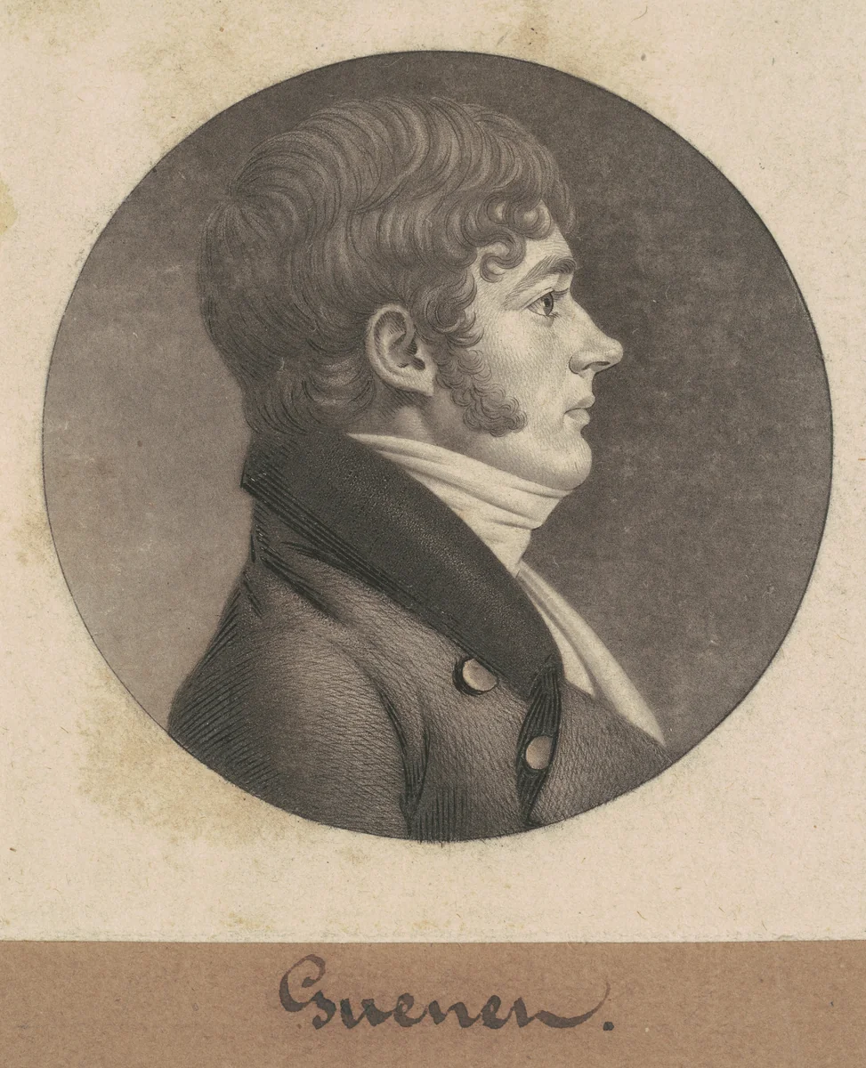 Guenet by Charles B. J. Févret de Saint-Mémin, print, 1803